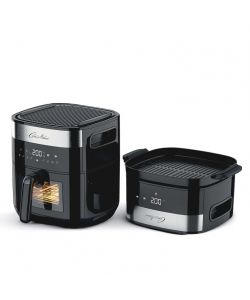 Kasanova - Friggitrice ad aria 7LT e bistecchiera 2 in 1 nera