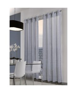 Tenda Nancy Bianco 140x280 cm con Anelli in Poliestere