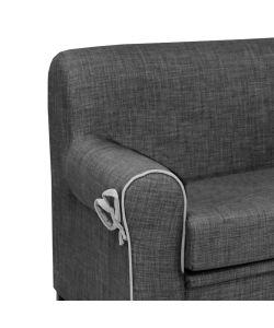 Divano 2 Posti Tosca Grigio 85 x 125 x 70 cm Compatto, Elegante e Comodo per Ogni Ambiente