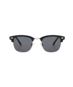 Gian Marco Venturi Occhiali da Sole Unisex Nero-Argento Categoria 3
