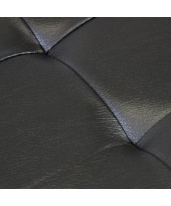 Cosma Pouf Contenitore Quadrato Ecopelle Nero 38x38x38 cm