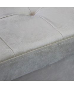 Cosma Pouf Contenitore Quadrato Velluto Beige 38x38x38 cm