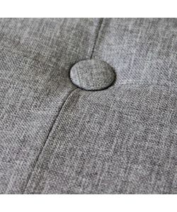 Cosma Pouf Contenitore Quadrato Grigio 38x38x40 cm in Stoffa