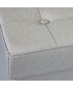 Cosma Pouf Contenitore Quadrato Tortora 38x38x40 cm in Stoffa