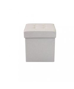 Cosma Pouf Contenitore Quadrato Tortora 38x38x40 cm in Stoffa