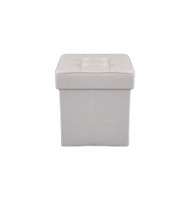 Cosma Pouf Contenitore Quadrato Tortora 38x38x40 cm in Stoffa