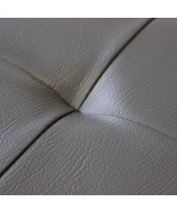 Cosma Pouf Contenitore Rettangolare Ecopelle Grigio 76x38x38 cm