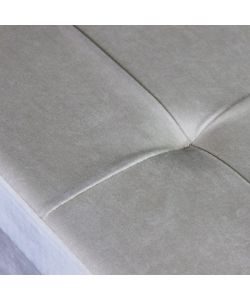 Cosma Pouf Contenitore Rettangolare Beige in Velluto 76x38x38 cm