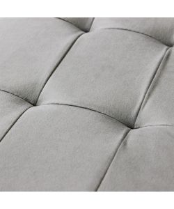 Cosma Pouf Contenitore Velluto Tortora Rettangolare 76x38x38 cm