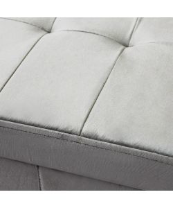 Cosma Pouf Contenitore Velluto Tortora Rettangolare 76x38x38 cm