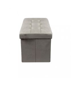 Cosma Pouf Contenitore Velluto Tortora Rettangolare 76x38x38 cm