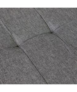 Cosma Pouf Contenitore Rettangolare Tessuto Grigio Scuro 76x38 cm