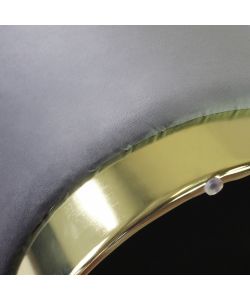 Cosma Pouf Contenitore Rotondo Velluto Grigio Scuro diam. 37 x 40 cm