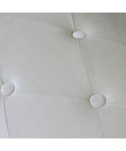 Cosma Pouf Rotondo Beige 68 cm Morbido in Velluto Decorativo