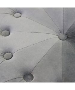 Cosma Pouf Contenitore Rotondo Velluto Grigio Scuro diam. 67x41 cm