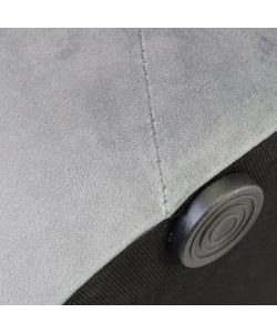 Cosma Pouf Contenitore Rotondo Velluto Grigio Scuro diam. 67x41 cm