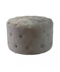 Cosma Pouf Contenitore Rotondo Velluto Tortora diam. 67 x 41 cm