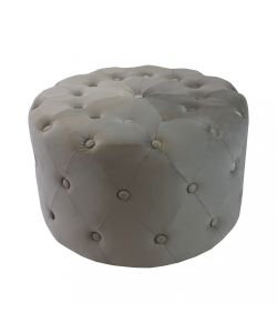 Cosma Pouf Contenitore Rotondo Velluto Tortora diam. 67 x 41 cm