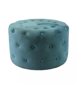 Cosma Pouf Contenitore Rotondo in Velluto Verde diam. 67x41 cm