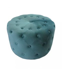 Cosma Pouf Contenitore Rotondo in Velluto Verde diam. 67x41 cm