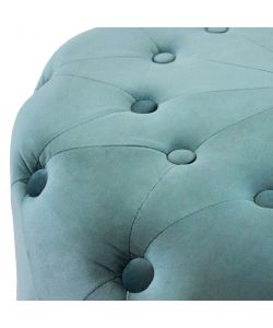 Cosma Pouf Contenitore Rotondo in Velluto Verde diam. 67x41 cm