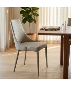 Cosma Sedia Tortora Ecopelle 46,5x59x89 Senza Braccioli Design Moderno