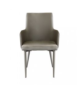 Cosma Poltrona Camille Tortora Ecopelle Con Braccioli 56x54x89 cm