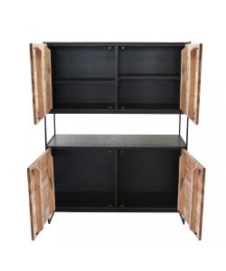 Cosma Mobile Soggiorno in Legno Marrone 100x40x131 cm Anselm