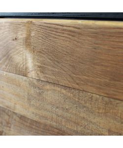 Cosma Mobile Soggiorno in Legno Marrone 100x40x131 cm Anselm