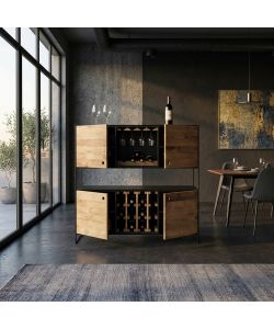 Cosma Mobile credenza in legno marrone 100x40x131 cm per interni