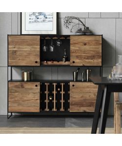 Cosma Mobile credenza in legno marrone 100x40x131 cm per interni