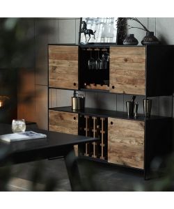 Cosma Mobile credenza in legno marrone 100x40x131 cm per interni
