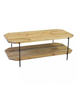 Cosma Tavolino Arnold in Legno di Pino Marrone 120x61x43 cm