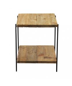 Cosma Tavolino Basso Marrone in Legno di Pino Rettangolare 50x42 cm