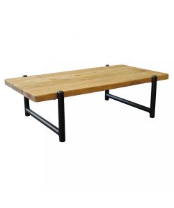 Cosma Tavolino Beaumont in Legno di Pino Marrone 135x74,5x40 h