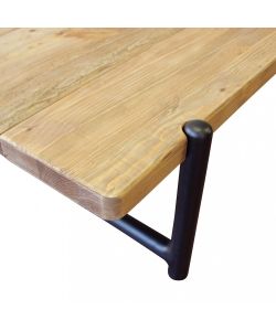 Cosma Tavolino Beaumont in Legno di Pino Marrone 135x74,5x40 h