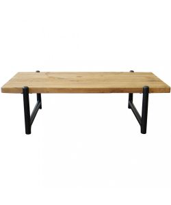 Cosma Tavolino Beaumont in Legno di Pino Marrone 135x74,5x40 h