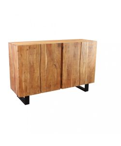 Cosma Mobile Caesar in Acacia e Metallo 150x45x90 cm Marrone