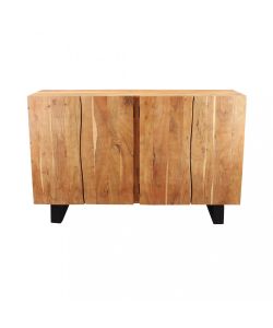 Cosma Mobile Caesar in Acacia e Metallo 150x45x90 cm Marrone