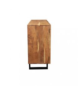 Cosma Mobile Caesar in Acacia e Metallo 150x45x90 cm Marrone