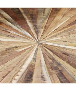 Cosma Tavolo Ovale Colton 220 x 120 cm Marrone in Acacia e Metallo