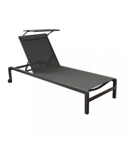 Cosma Lettino Prendisole Antracite 195x78x32cm Struttura Alluminio