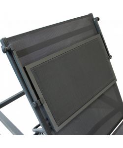 Cosma Lettino Prendisole Antracite 195x78x32cm Struttura Alluminio