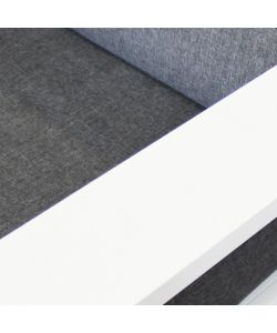 Cosma Salotto da Giardino 3 Pezzi Bianco con Cuscini Comfort