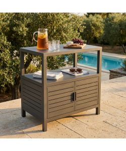 Cosma Mobiletto Multiuso Antracite 90x55x90 cm in Alluminio