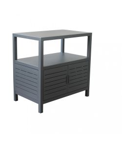 Cosma Mobiletto Multiuso Antracite 90x55x90 cm in Alluminio