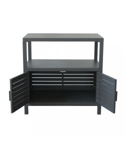 Cosma Mobiletto Multiuso Antracite 90x55x90 cm in Alluminio