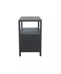 Cosma Mobiletto Multiuso Antracite 90x55x90 cm in Alluminio