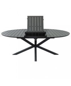 Cosma Tavolo Rotondo Allungabile 150/204 cm Antracite da Giardino