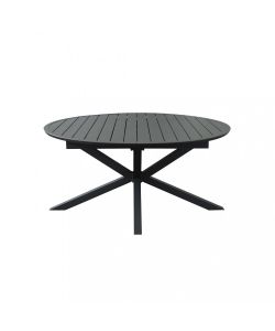 Cosma Tavolo Rotondo Allungabile 150/204 cm Antracite da Giardino